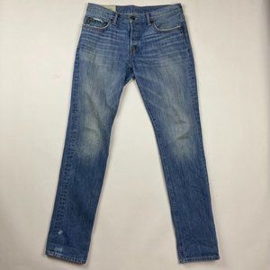 Abercrombie & Fitch The A&F Skinny Jeans Mens 32 x 34 Measures 33 x 35 Blue